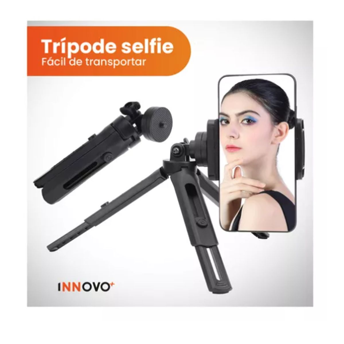 INNOVA - Mini Trípode De Escritorio Ajustable De Bolsillo Universal Innovo Tech