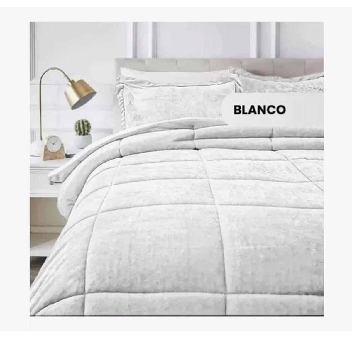 INNOVA - Cubrelecho Plumón Térmico Doble Cara Con Funda De Almohadas Cama Doble