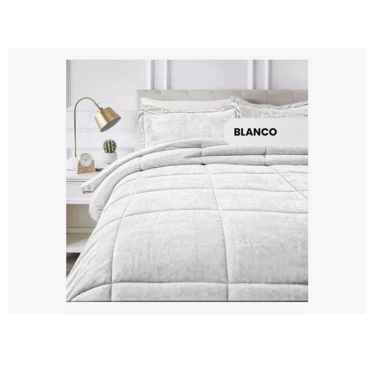 INNOVA - Cubrelecho Plumón Térmico Doble Cara Con Funda De Almohadas Cama Doble