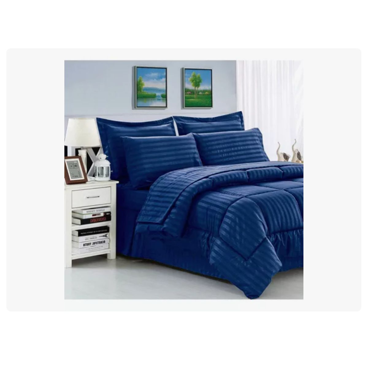 INNOVA - Edredon Cubrelecho Premium Cama Doble Con Fundas Para Almohada Innovo