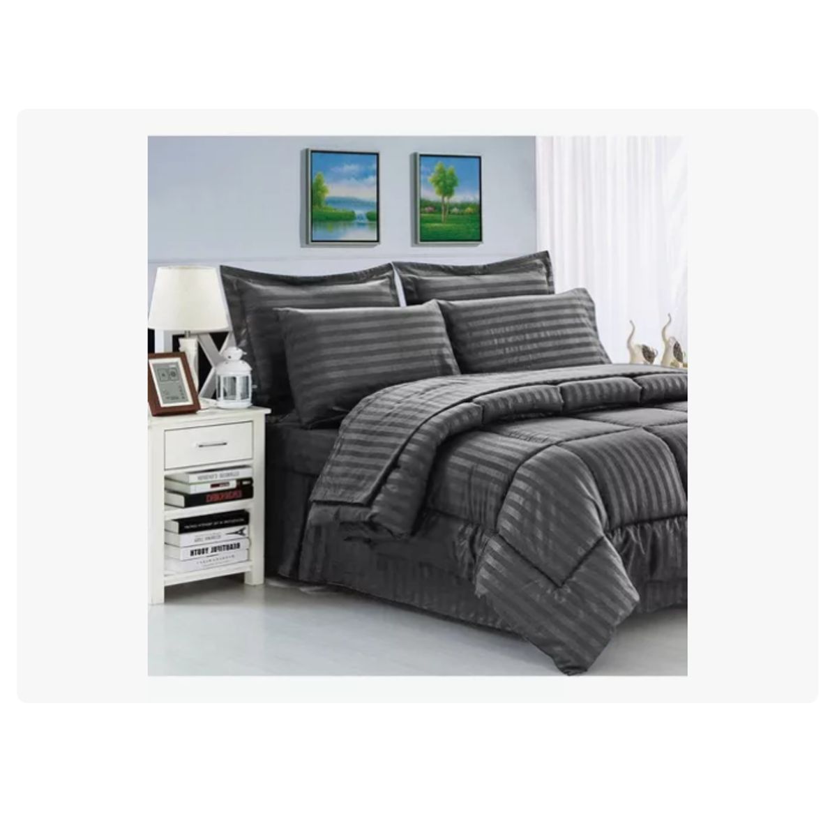 INNOVA - Edredon Cubrelecho Premium Cama Doble Con Fundas Para Almohada Innovo