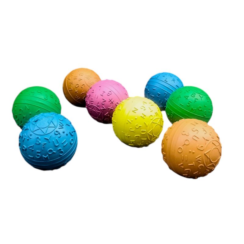 GENERICO - Pelota De Letras y Números En Caucho 8cm