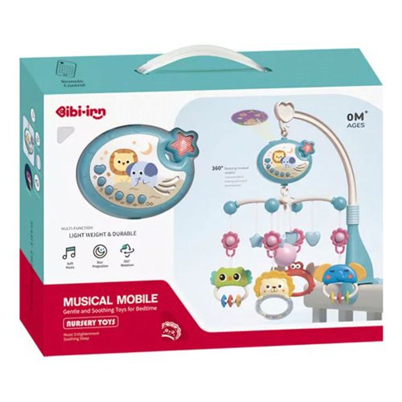 MONKEY - Móvil Musical Con Proyector Para Cuna Bebé