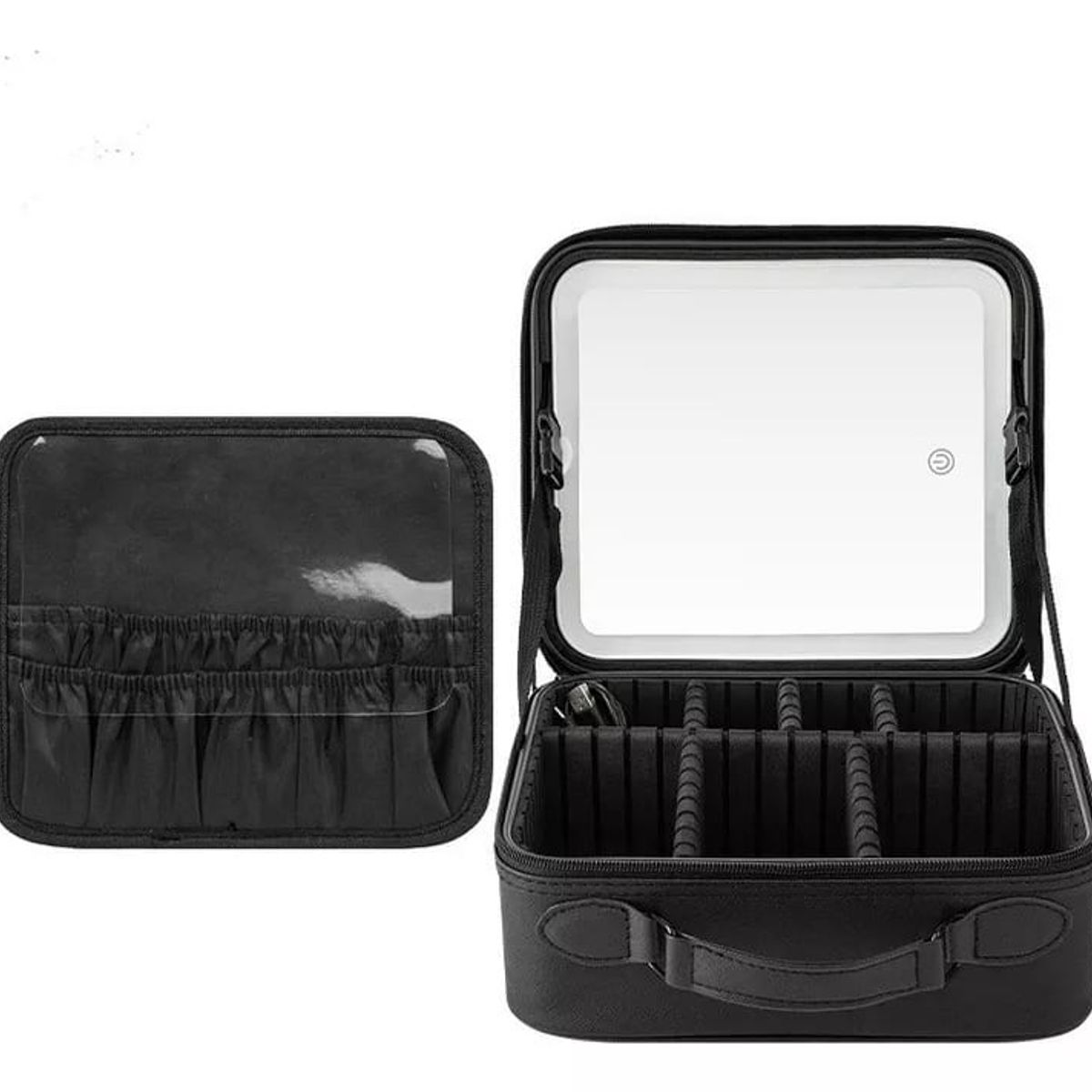 GENERICO - Estuche De Cosméticos Viaje Portátil Con Luz Led Maquillaje