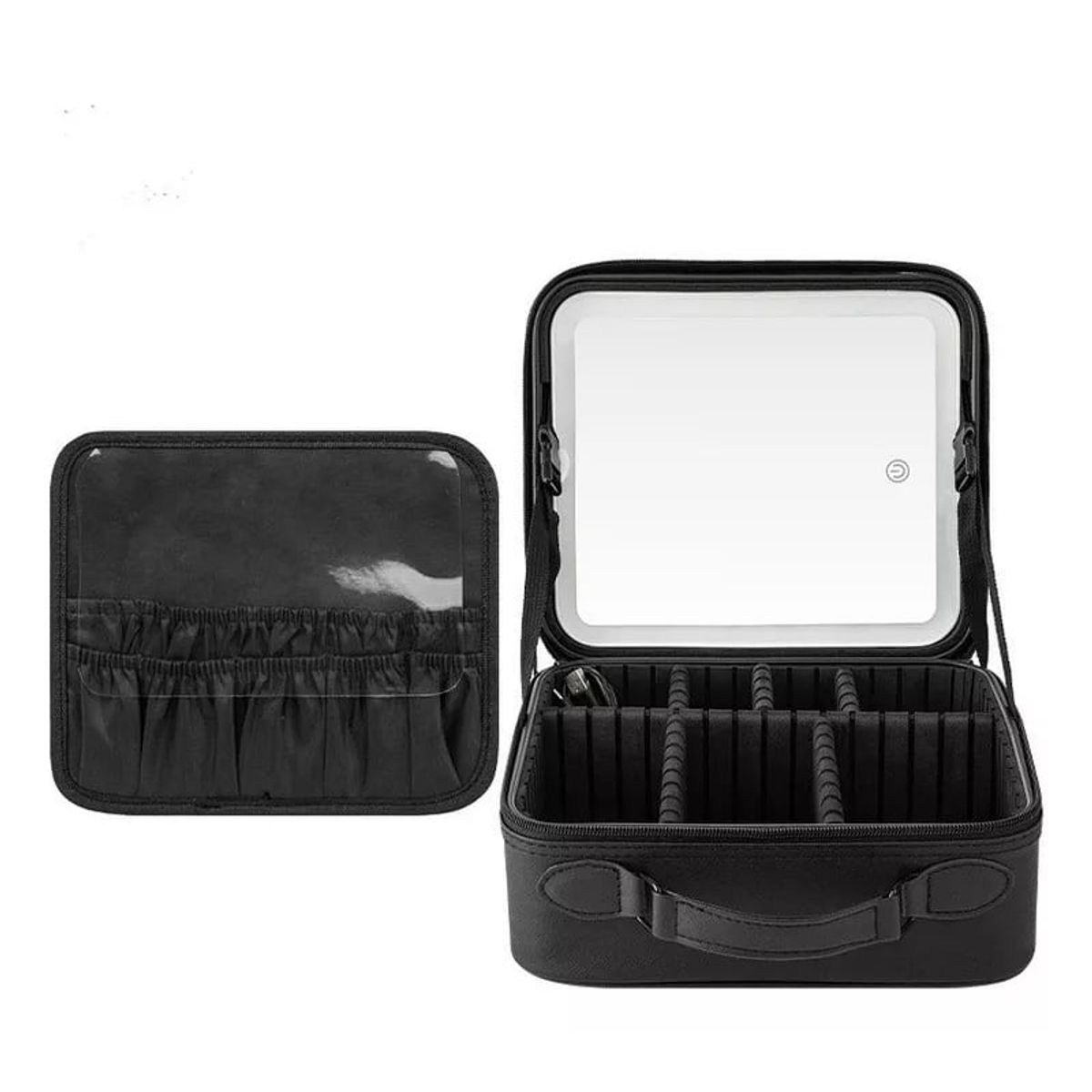 GENERICO - Estuche De Cosméticos Viaje Portátil Con Luz Led Maquillaje