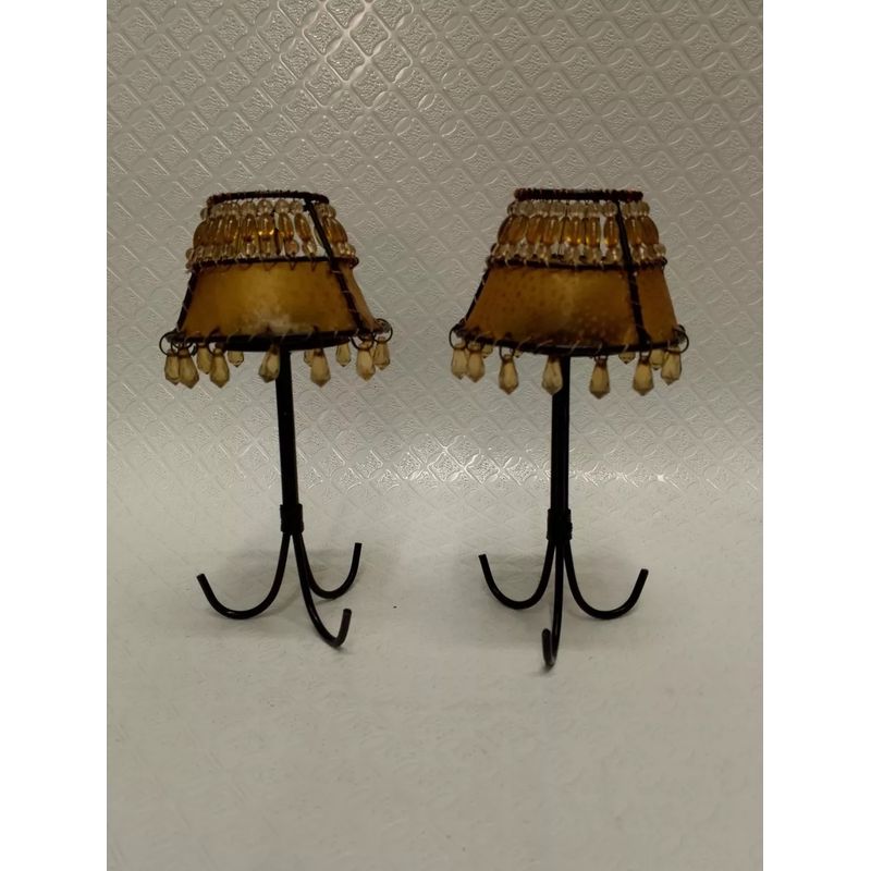 GENERICO - Candelabro De Mesa Antiguo Tipo Lampara Turquia En Hierro