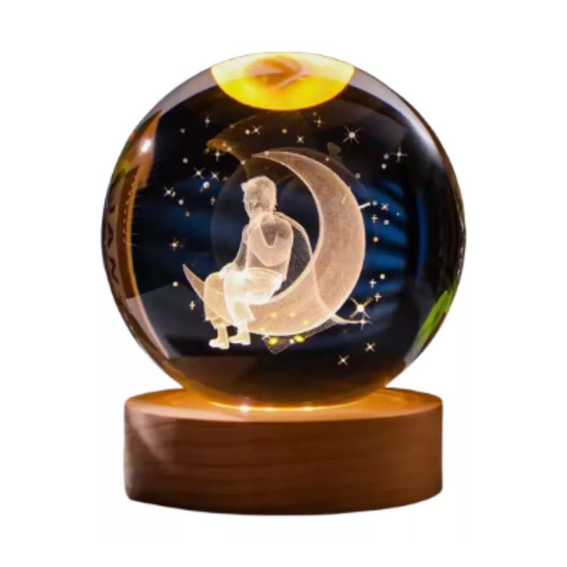 GENERICO - Lámpara En Bola De Cristal 3d El Principito L05