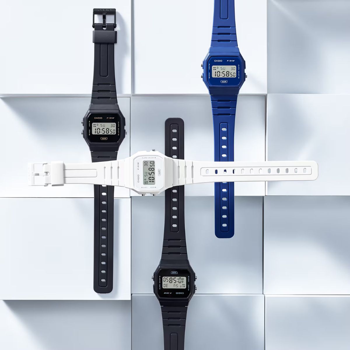 CASIO - Reloj Casio Referencia F-91WB-1A Deportivo Retro
