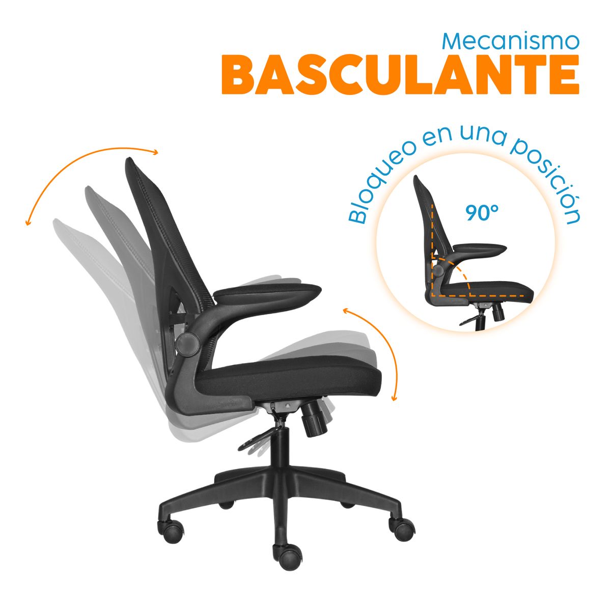 BONNO - Silla Escritorio Zad  Be Negro Bonno