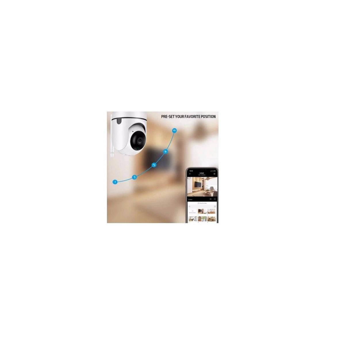 AWEI - Camara de alta seguridad para interior giro de 360º Promocion