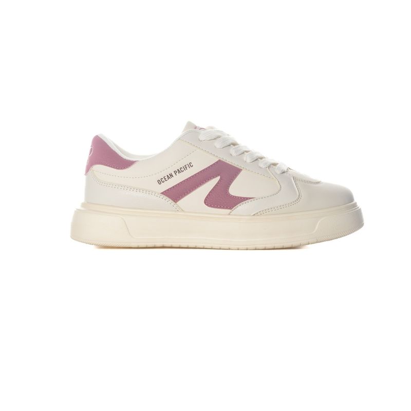 OCEAN PACIFIC - Tenis Ocean Pacific Dony para Mujer Beige y Rosa