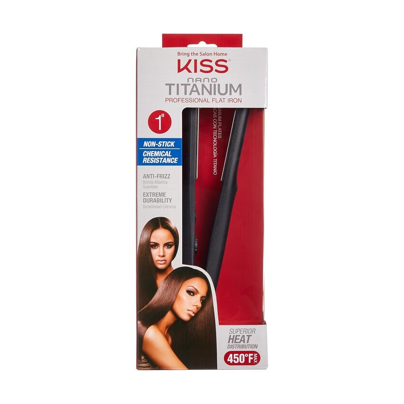 KISS BEAUTY - Kiss Nano Titanium Plancha Profesional Placas De Titanio