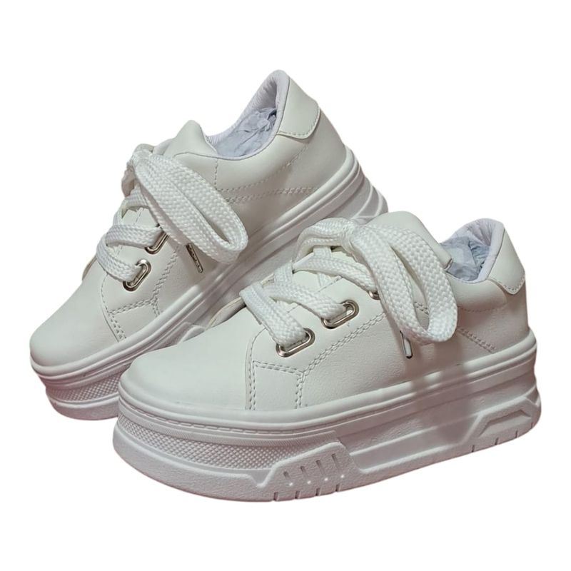 EVEGONZ - Zapato Plataforma Calzado Urban Casual Blanco