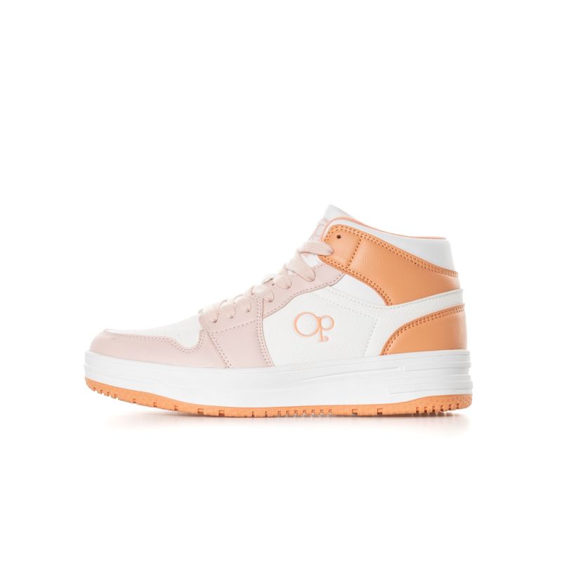OCEAN PACIFIC - Tenis Ocean Pacific Jana Hi Para Mujer Color Blanco y Rosado