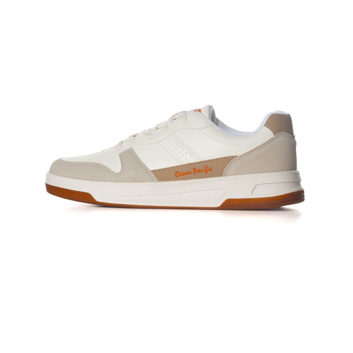OCEAN PACIFIC - Tenis OP Sanje Para Hombre Color Blanco y Beige