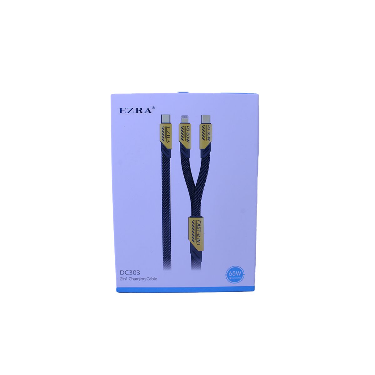 GENERICO - CABLE EZRA DC303 2IN1 C-C 65W C-L 27W