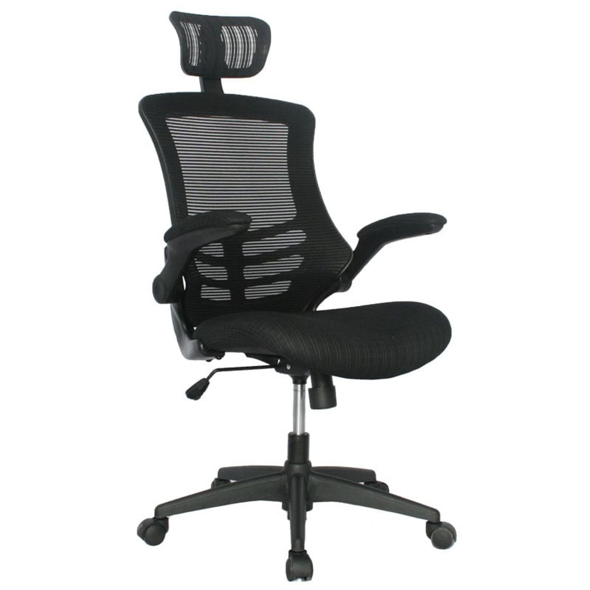 GENERICO - Silla Oficina Singapur Presidente Negra brazos abatibles - Mobili shop