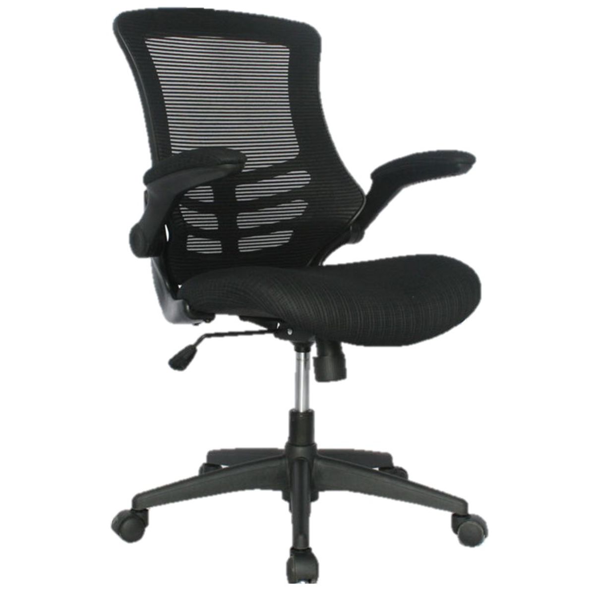 GENERICO - Silla Oficina Singapur Gerente Negra brazos abatibles - Mobili shop