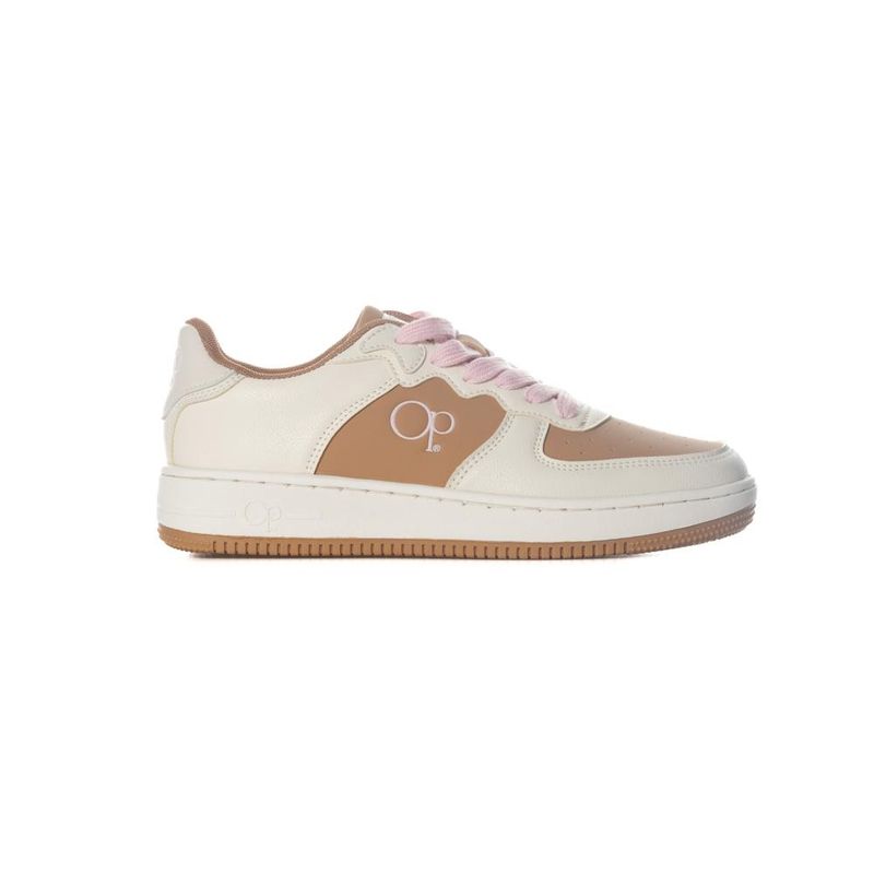 OCEAN PACIFIC - Tenis Ocean Pacific Baquilio Para Mujer Color Beige y Café