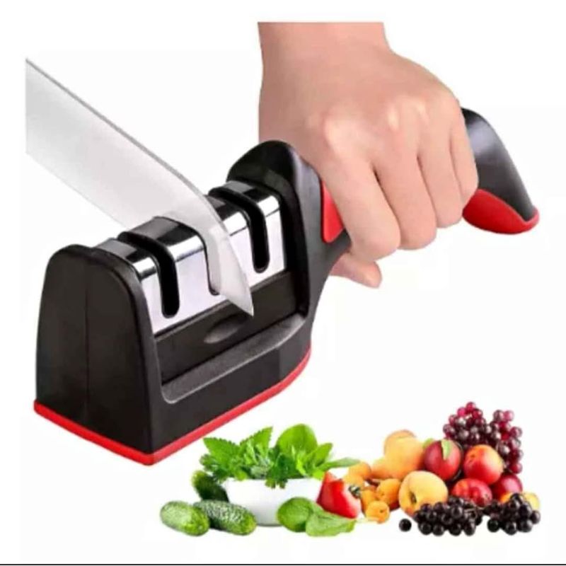 GENERICO - ❄️✨Combo afilador de cuchillos 1 Afilador 1 pelador 1 Cuchillo