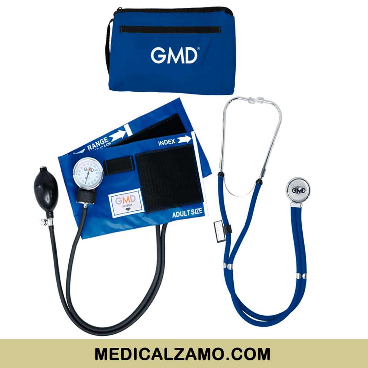 GMD - KIT DE TENSIOMETRO MAS FONENDOSCOPIO RAPPAPORT AZUL CERULEO