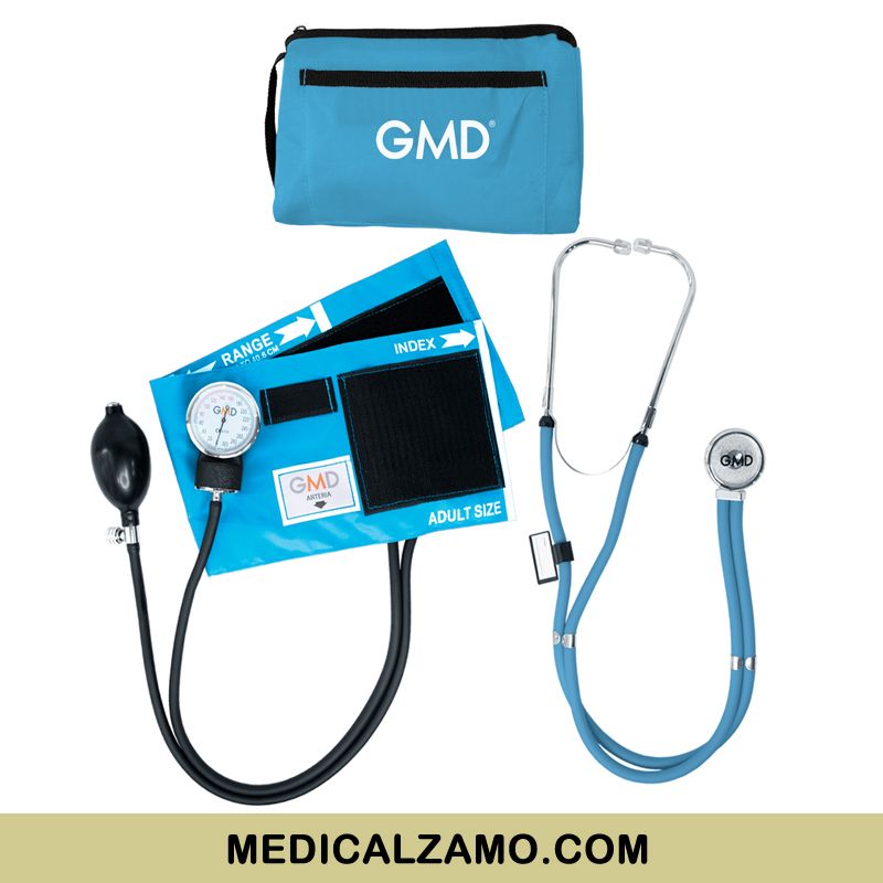 GMD - KIT DE TENSIOMETRO MAS FONENDOSCOPIO RAPPAPORT AZUL CIELO