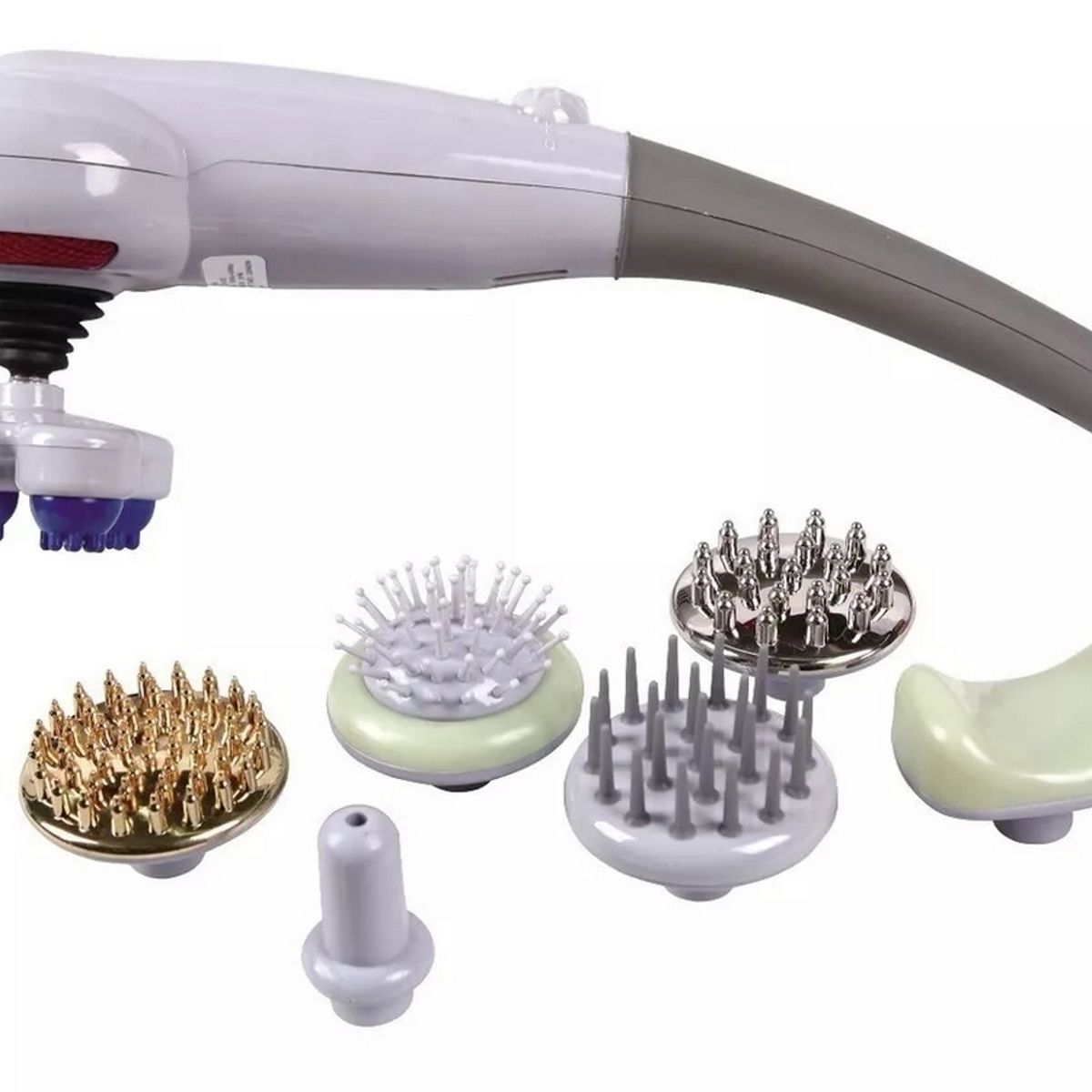 DAYOSHOP - Masajeador Magic Massger 8 En 1 Cabezales Profesional