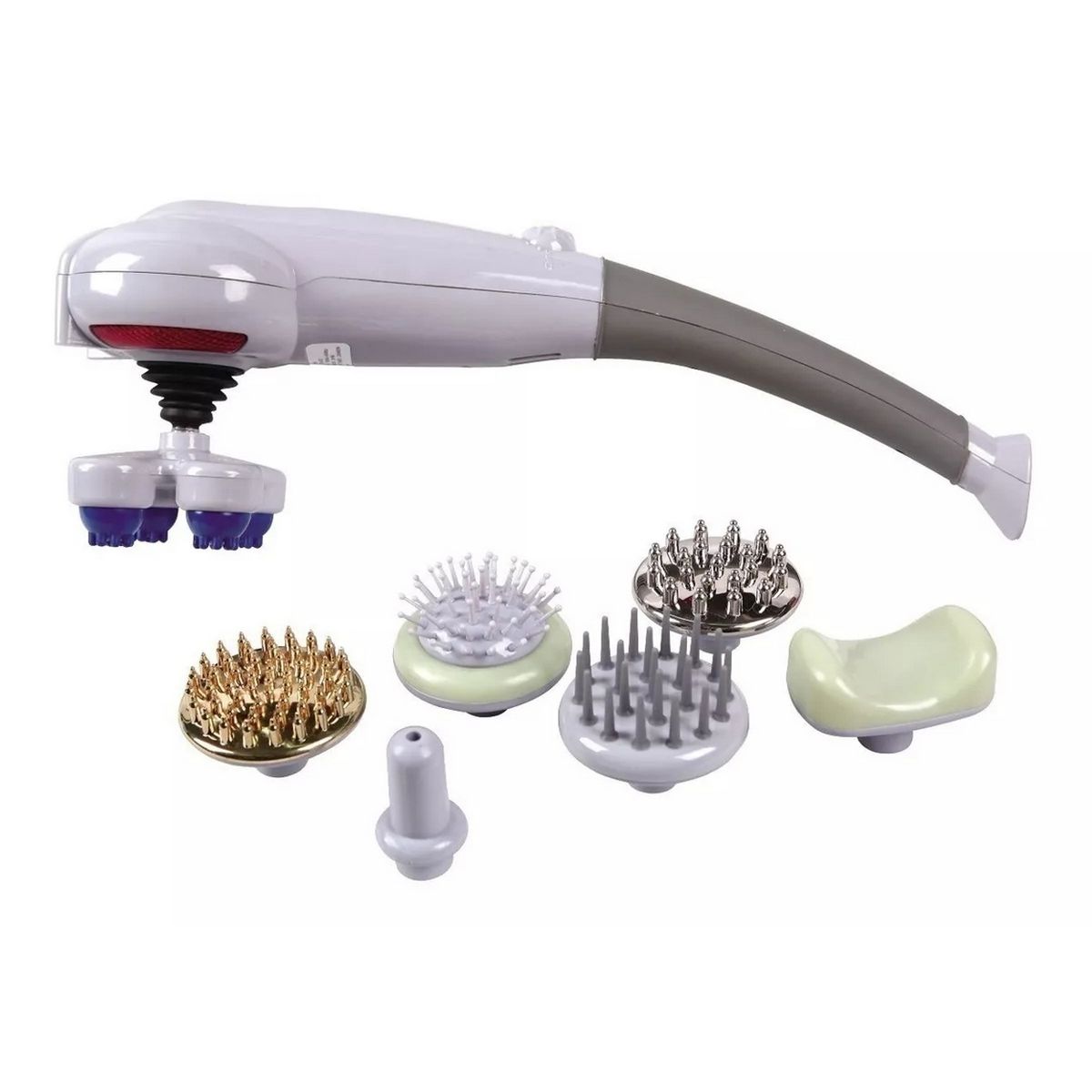 DAYOSHOP - Masajeador Magic Massger 8 En 1 Cabezales Profesional