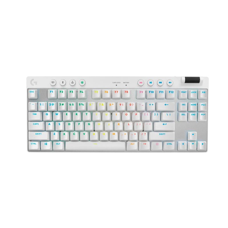 LOGITECH - Teclado Gamer Logitech Pro X TKL LIGHTSPEED inalámbrico Blanco