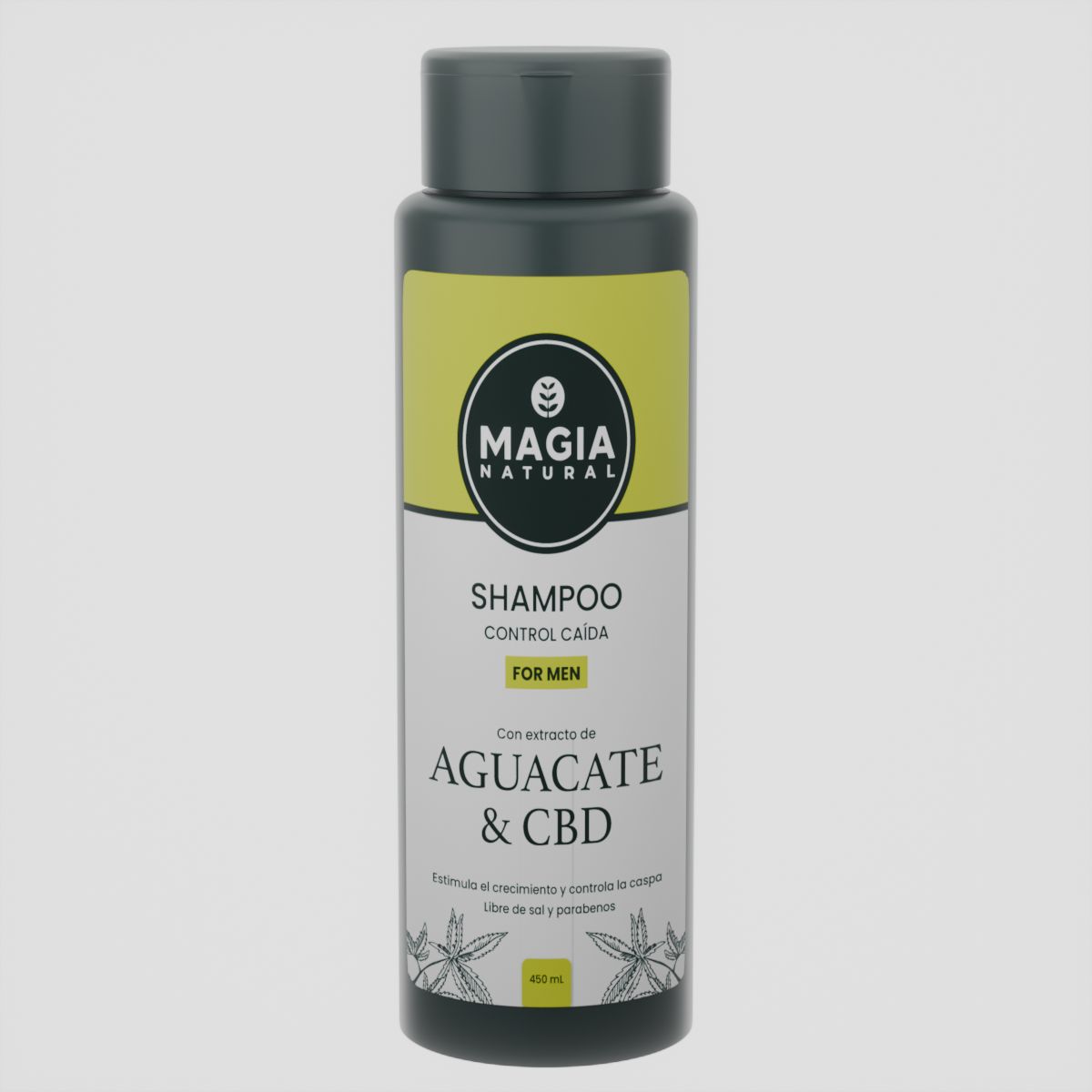 MAGIA NATURAL - Shampoo de Aguacate para Hombres 450ml - Magia Natural