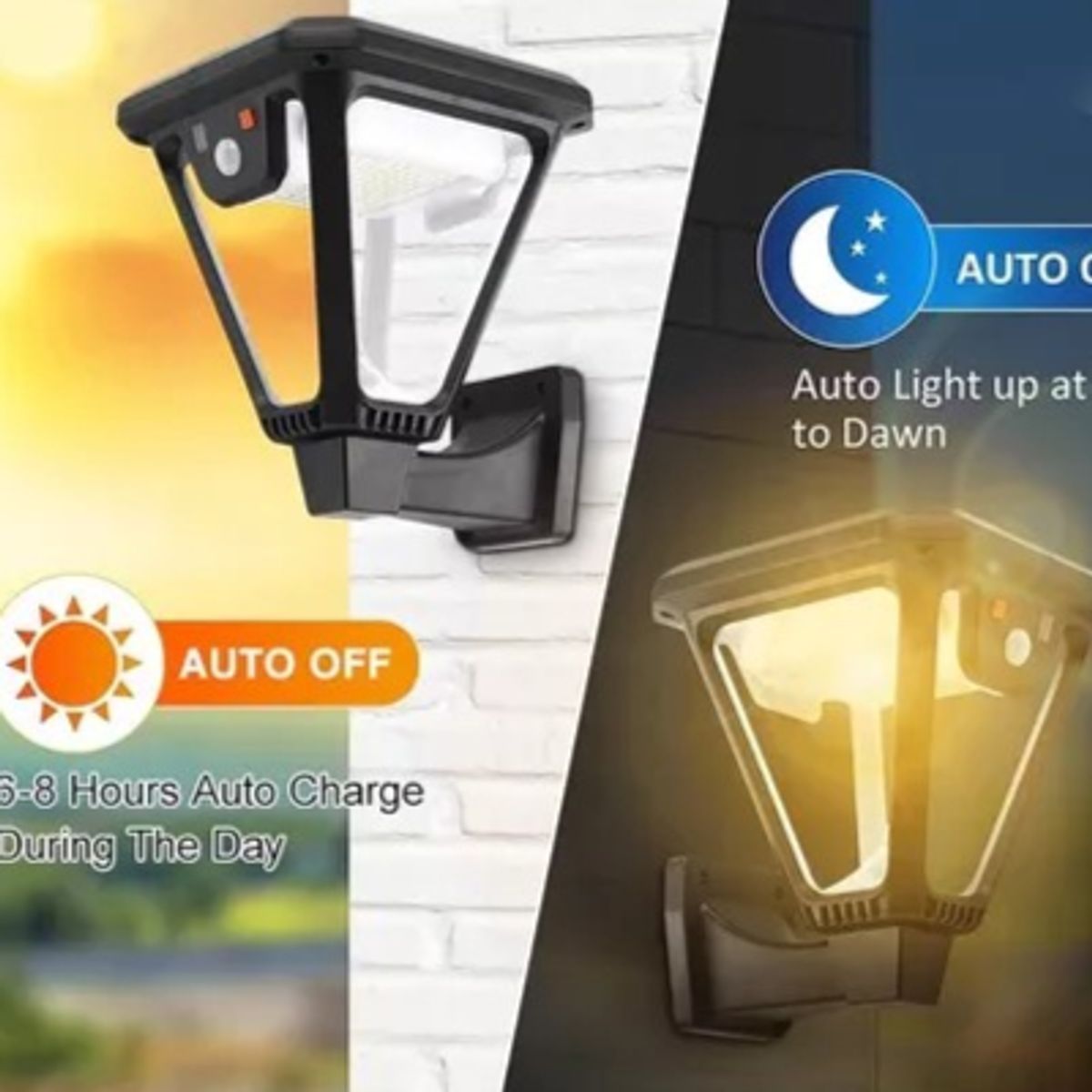 GENERICO - farol lampara jardin luz solar led panel exterior interior