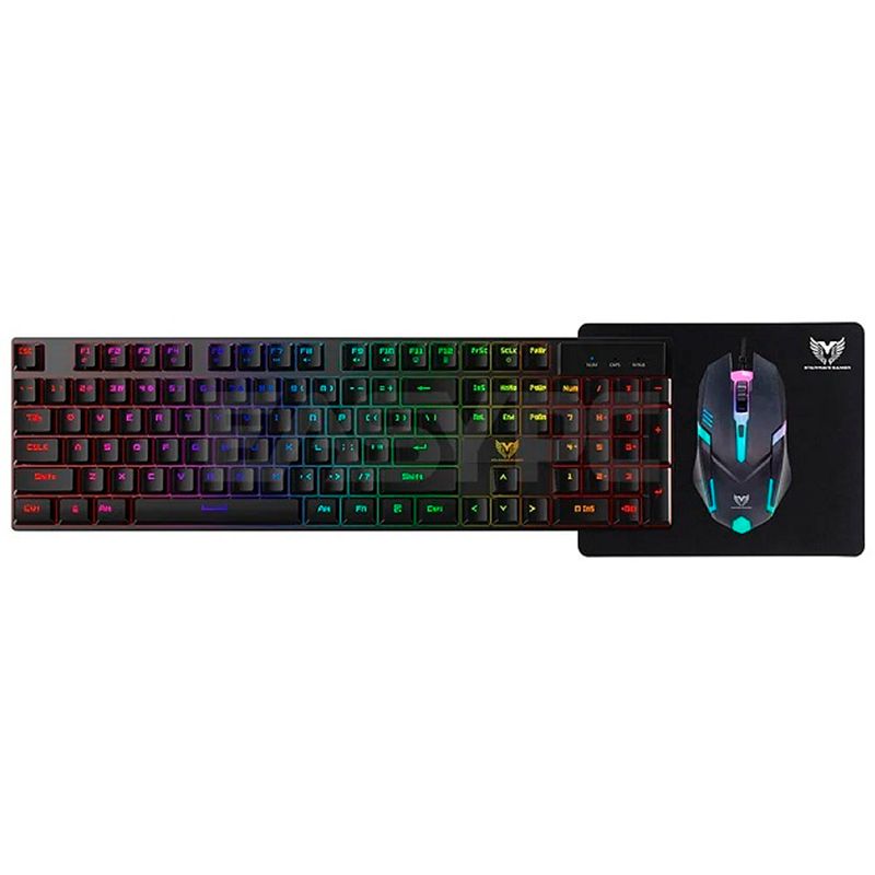 JYR TECHNOLOGY - Combo Gamer 3 en 1 CGM1017 RGB TECLADO + MOUSE + PADMOUSE