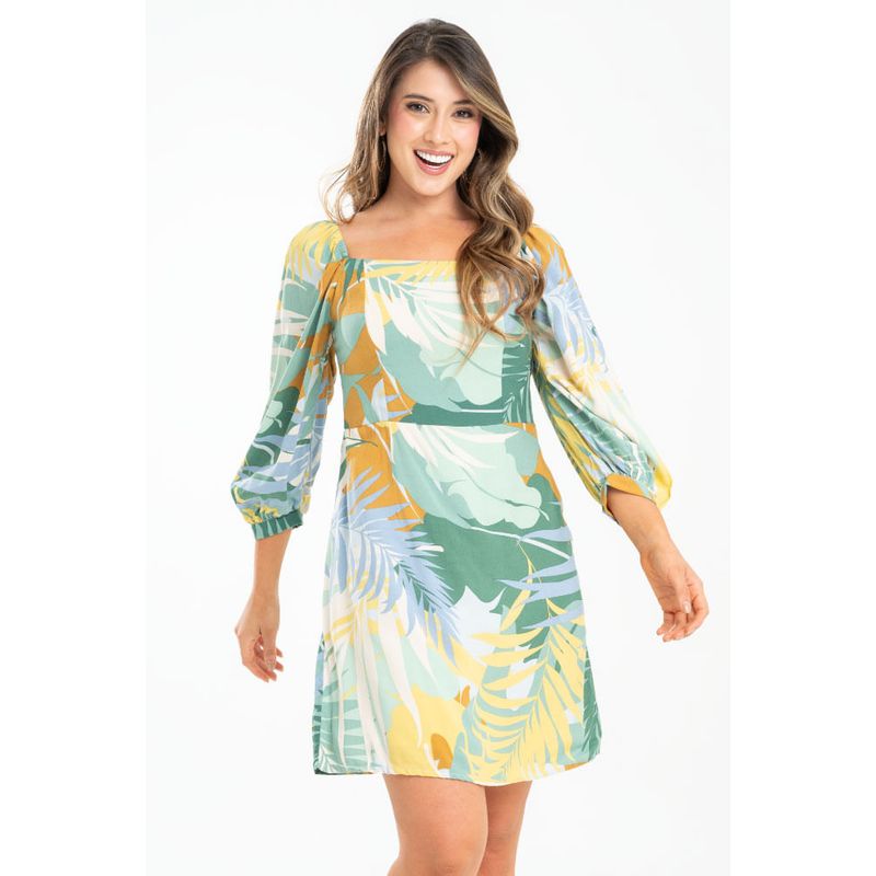 RAGGED - Vestido ballen Verde salvia Ragged