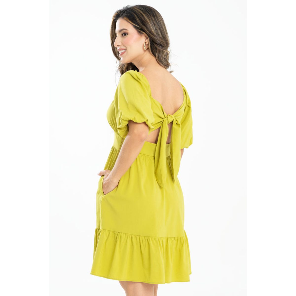 RAGGED - Vestido corto throse Verde olivo Ragged