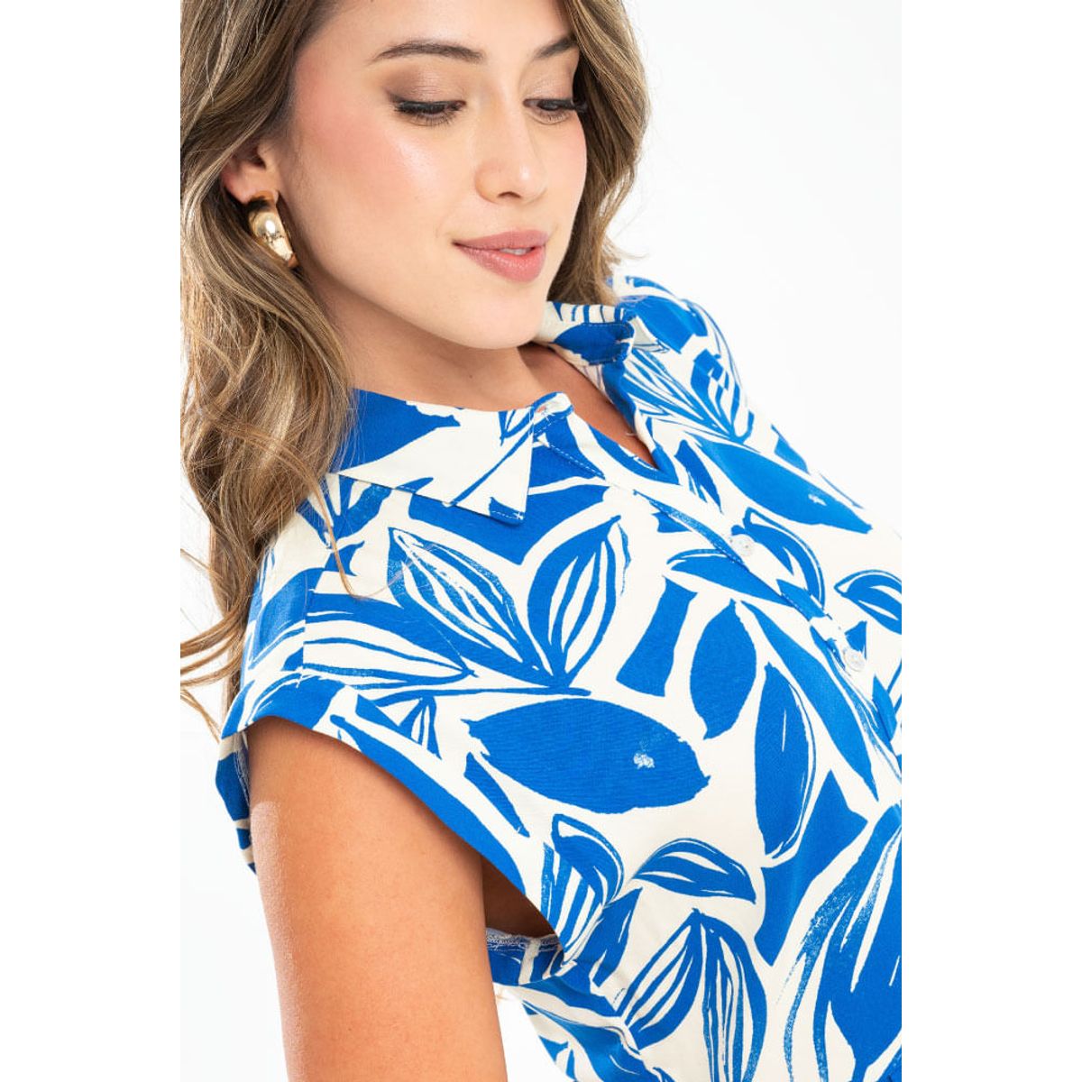 RAGGED - Vestido macanas Azul rey Ragged