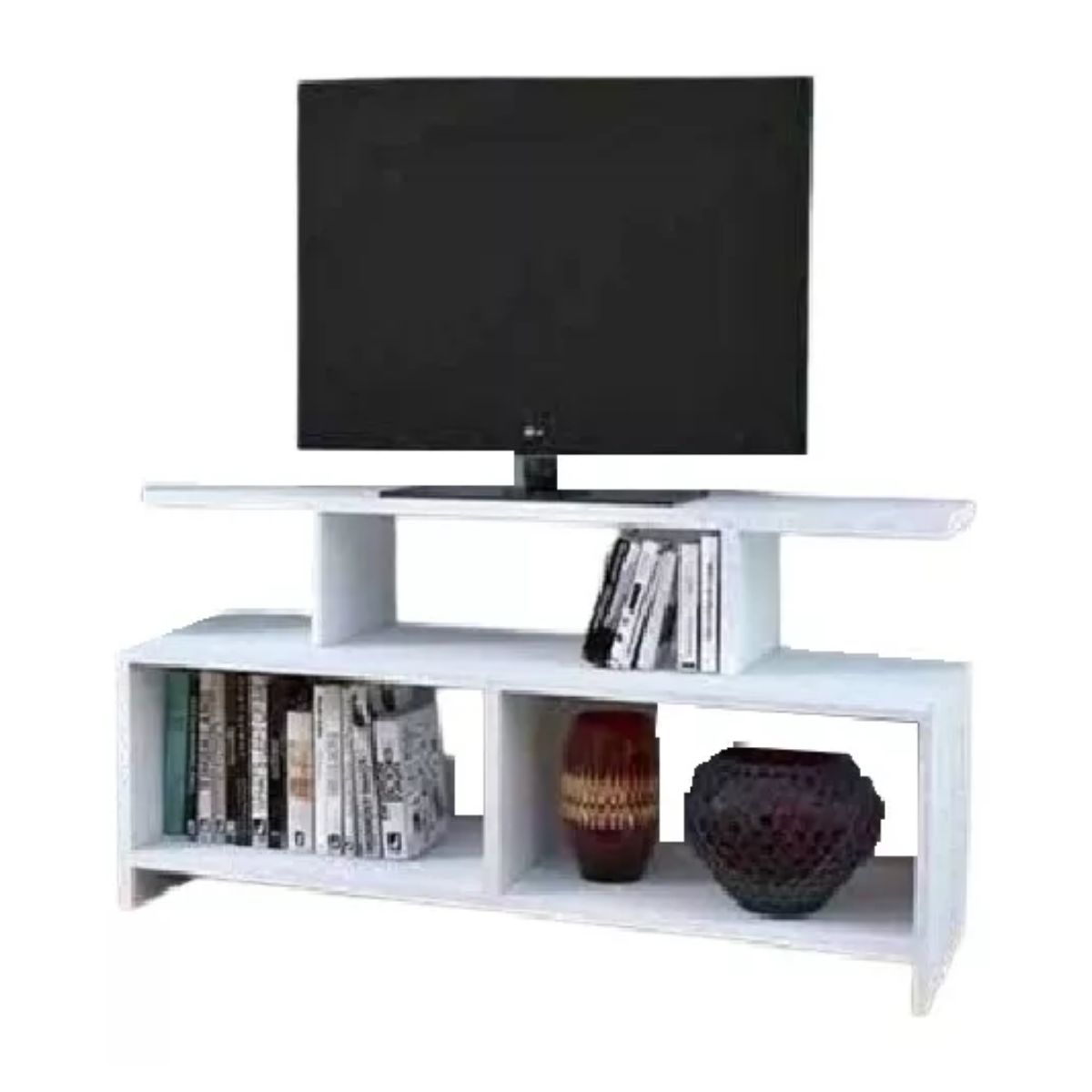 GENERICO - Mesa Tv Color 3, Centro De Entretenimiento, 130 Cm Mesa Color Blanco