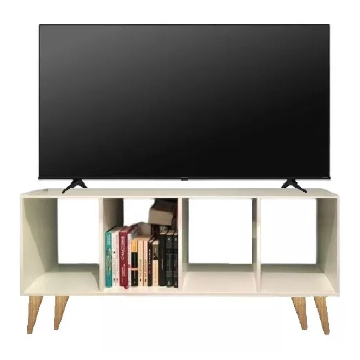 GENERICO - Mesa Tv Color 1, Centro De Entretenimiento, 130 Cm Mesa Color blanco