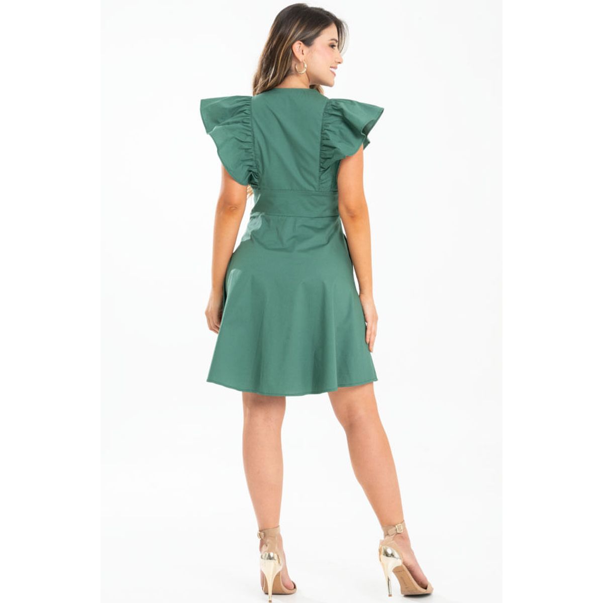 RAGGED - Vestido corto helissa Verde oscuro Ragged