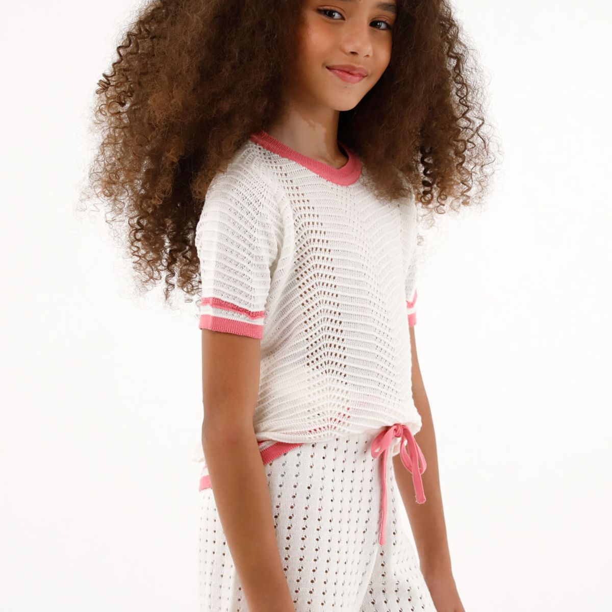 TENNIS - Camiseta tejida manga corta para niña