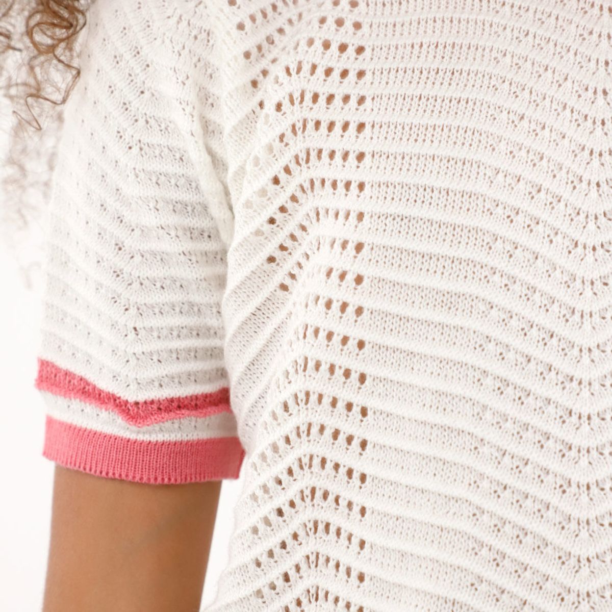 TENNIS - Camiseta tejida manga corta para niña