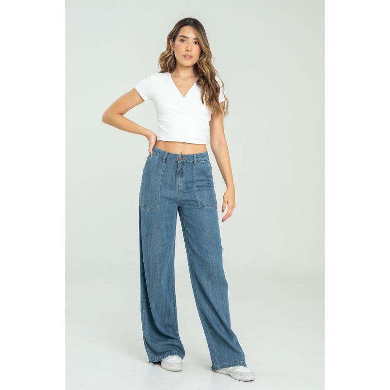 RAGGED - Pantalon madeira Azul medio Ragged