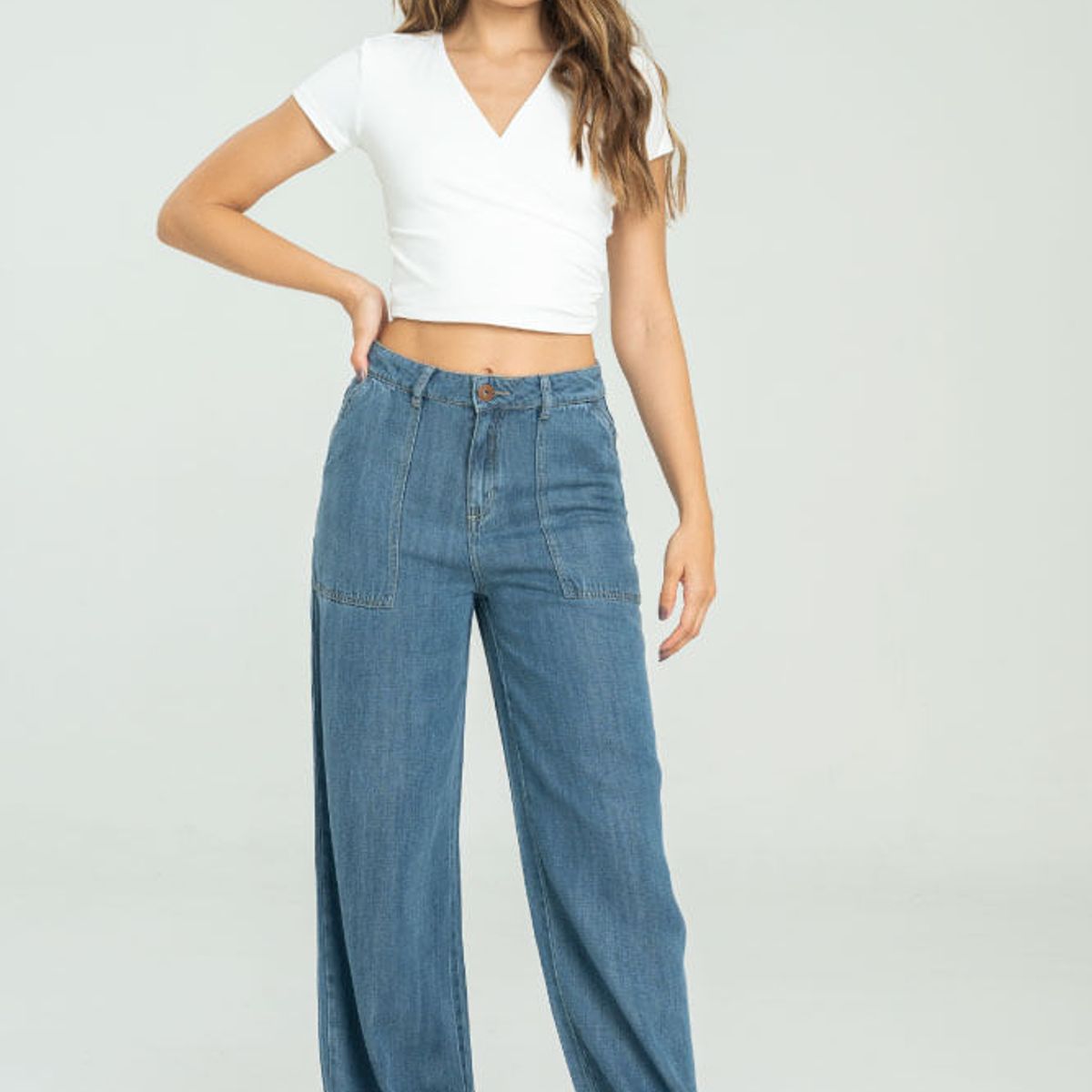 RAGGED - Pantalon madeira Azul medio Ragged.