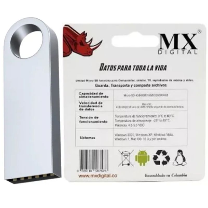 GENERICO - Memoria Almacenamiento MX Digital 4GB USB
