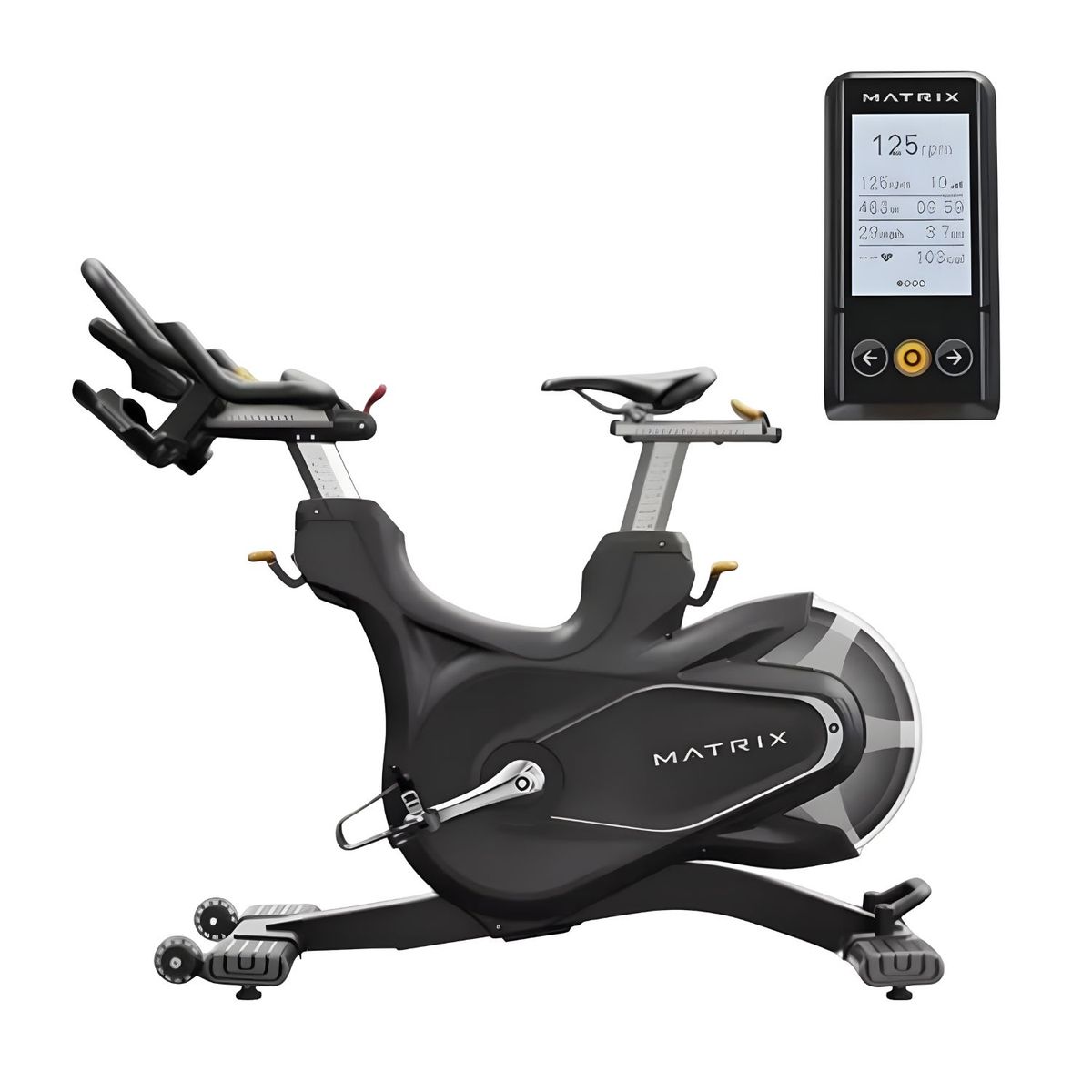 GEOMATRIX - Bicicleta Fija Matrix Profesional Indoor Cycle Cxm Silver..