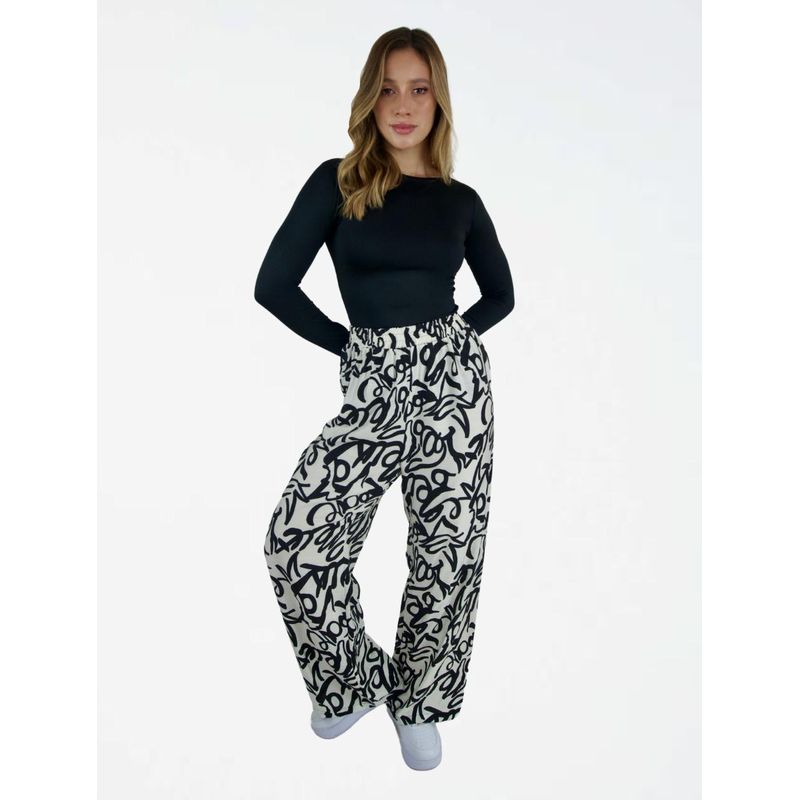 MOLGOA - Pantalón para Mujer Cintura Resortada - The Tulum