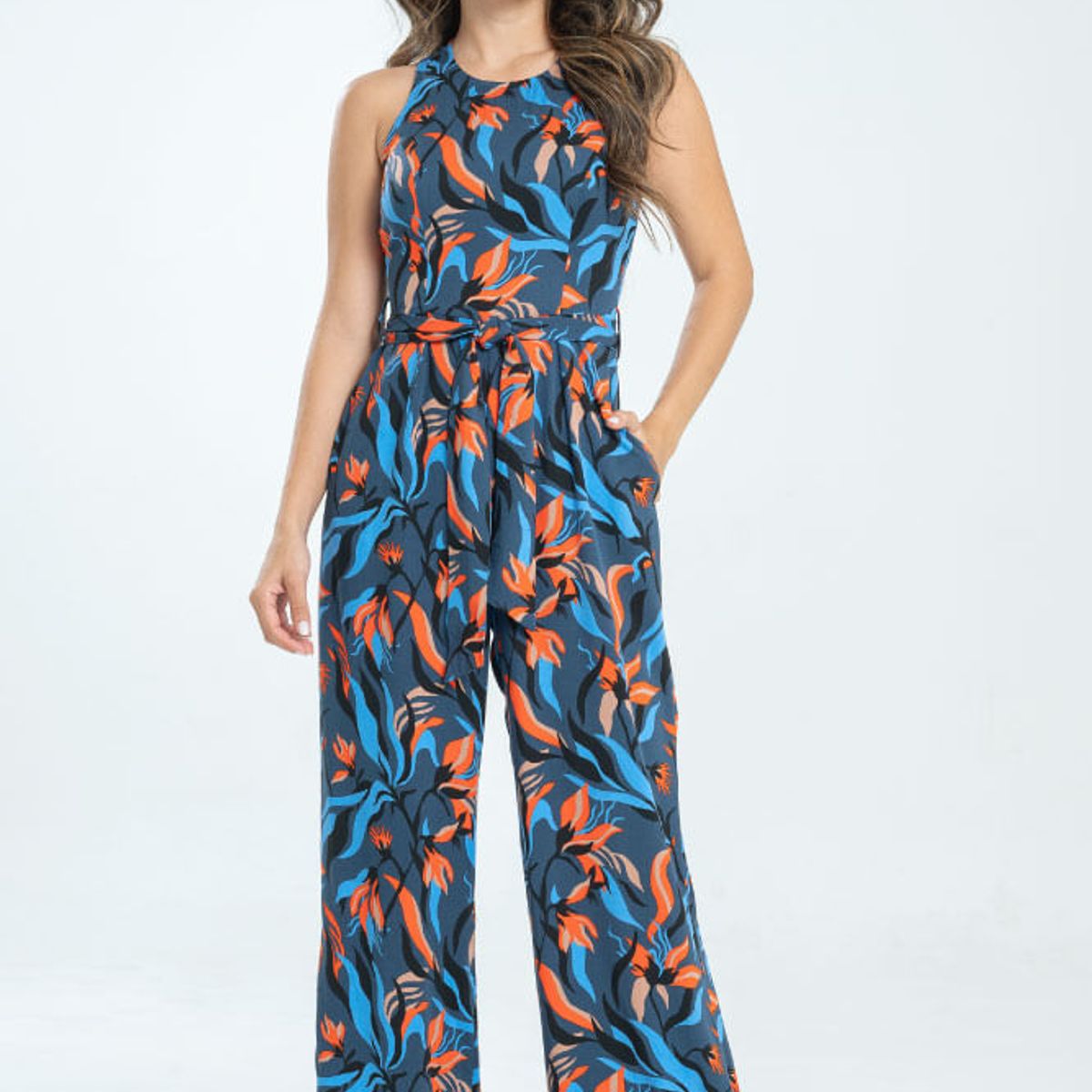 RAGGED - Enterizo virginie Azul hortensia Ragged