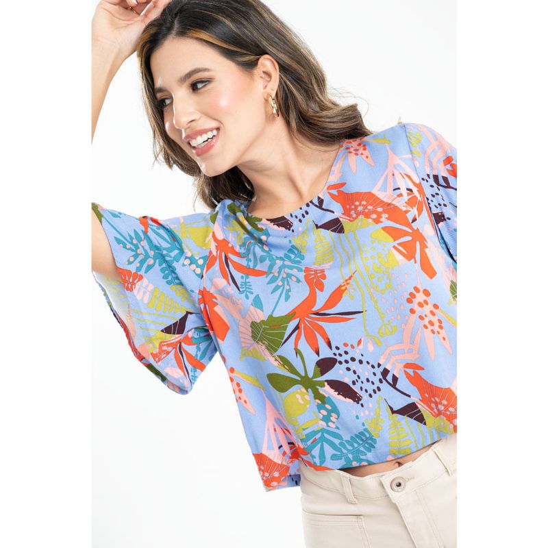 RAGGED - Blusa lhania Lila Ragged