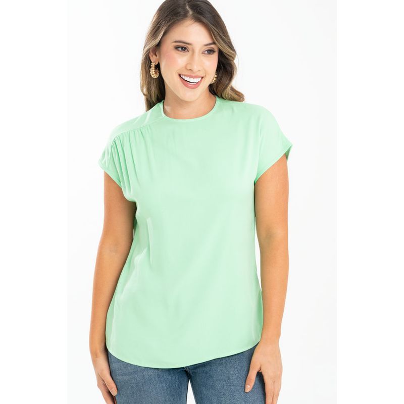 RAGGED - Blusa etihenne Verde masmelo Ragged
