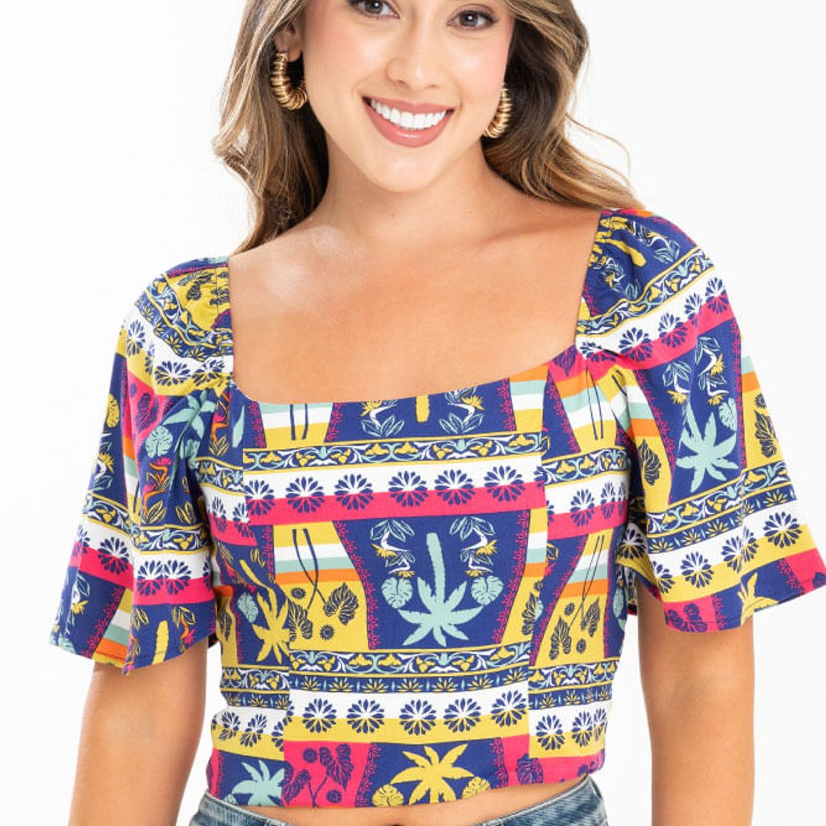 RAGGED - Blusa sarah Azul klain Ragged