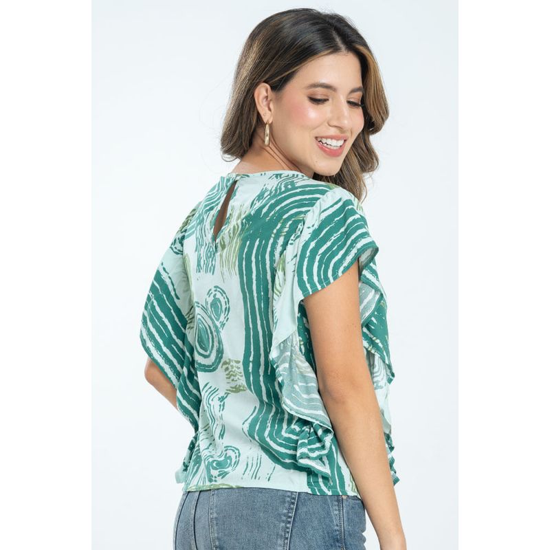 RAGGED - Blusa portland Verde pasto Ragged